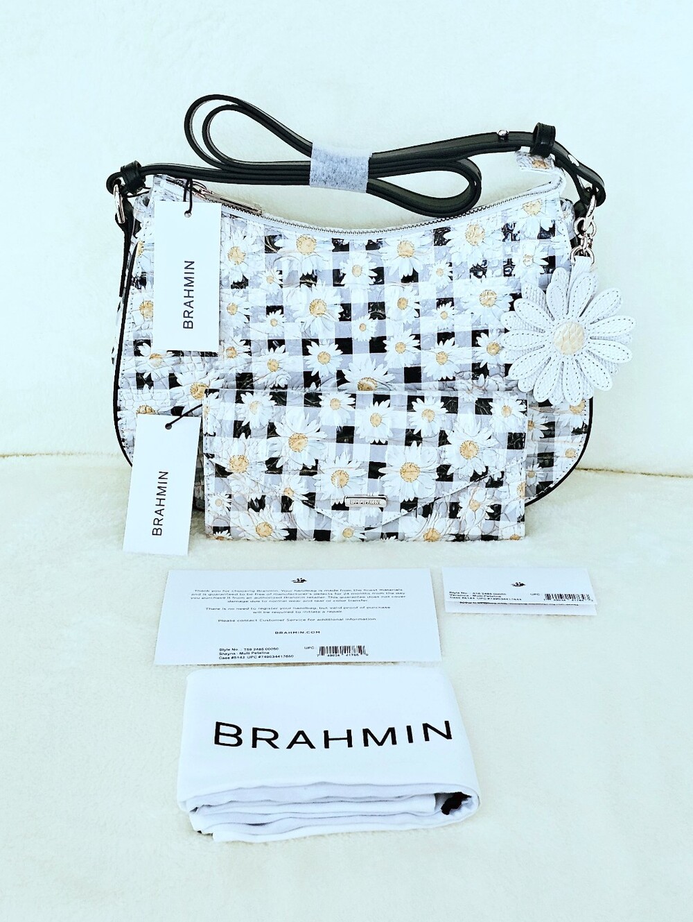 NWT Brahmin MULTI PETALLINE Shayna w/Veronica Wallet